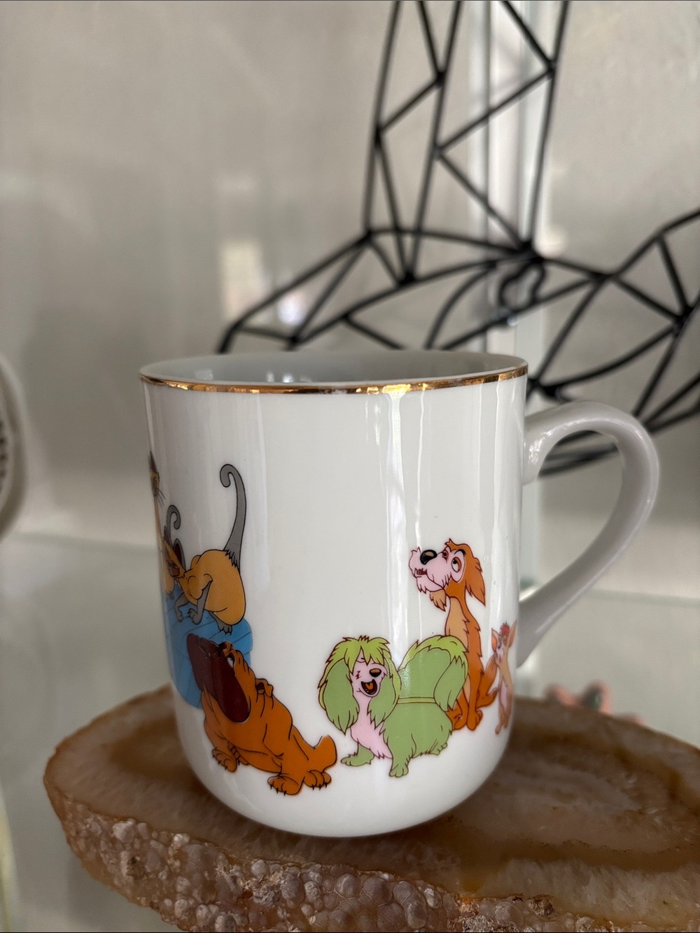Vintage Disney Dogs Mug Made in Japan